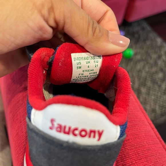 Toddler Saucony Jazz velcro shoe sz 5 - Picture 6 of 6